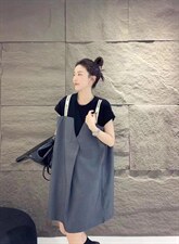 夏季新款背带连衣裙，女装连衣裙，C&B