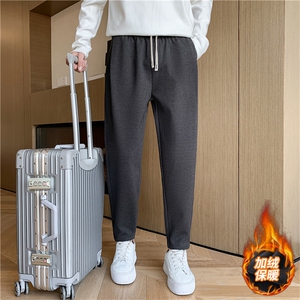 毛呢裤男秋冬季直筒加厚呢子裤子C208-6725-P68加绒P78控98-109.9图片