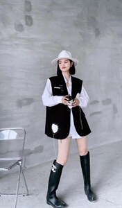 欧洲站欧货潮西装马甲女2021新款宽松百搭气质，女装西装，南门村口 8090