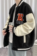 冬季港风棒球服棉衣外套百搭加厚羊羔绒棉衣男士8890-P115控价138，男装棉衣，电商A441-1