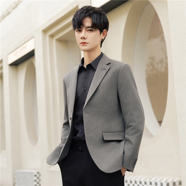 休闲西服男士外套春秋高级感韩版修身痞帅小西装套装A2596-p175，男装西服，电商A355（原A415）