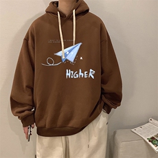 纯棉连帽卫衣男大码运动帽衫宽松薄WY2270-P35，男装卫衣，电商A040