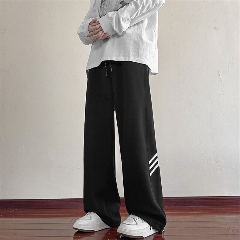 休闲裤男2025春季新款港风宽松华棉复合牛奶丝高品卫裤K6688-P45,男装休闲裤,星座214-3