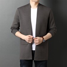 G-YH009男式2023秋季新款开衫男针织羊毛衫商务休闲男装外套P85图片
