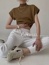 2025年春季常规四平加厚亲肤绒法式半高领飞袖，女装T恤，暖烁特种纱工厂店