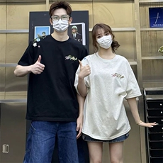 万针全刺绣工艺抖音得物高品质260克重磅纯棉双纱美式高街短袖T恤，男装T恤，电商A486-1