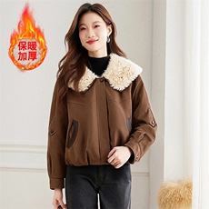 现货！加绒加厚冬季新款棉衣女派克服，女装棉衣/棉服，韩蔻秀