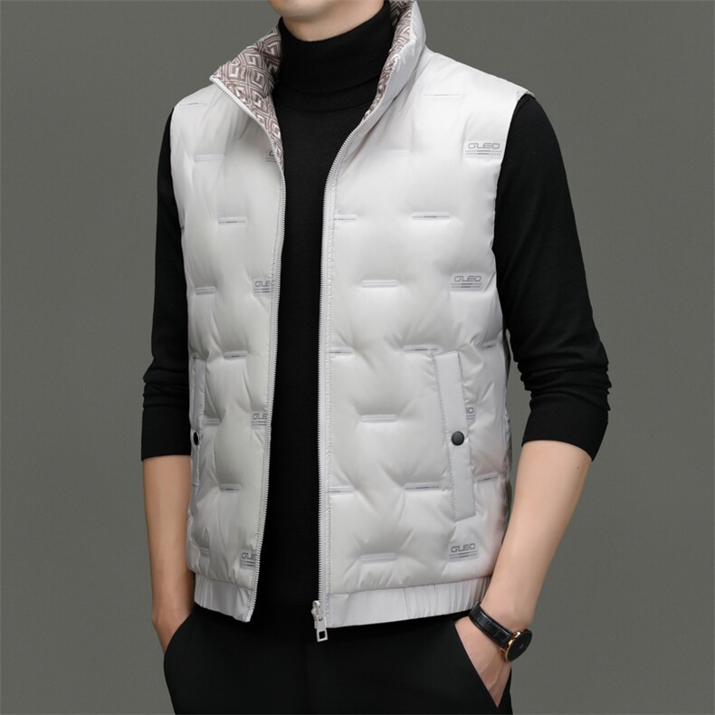 CSMJ78813钱塘2020-2秋冬季新款时尚休闲中年男士羽绒服马甲P175图片