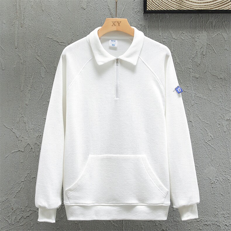新款POLO衫灰墙挂拍华夫格休闲套头上衣PL3316-P40控68图片