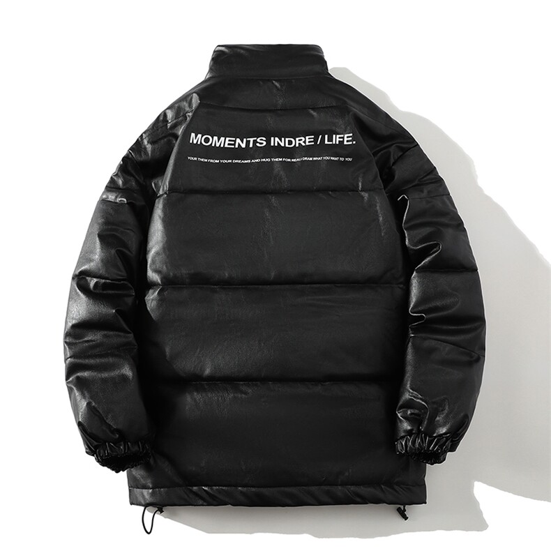立领皮棉衣男加厚印花潮流情侣款棉服冬季棉袄子A266-PY2101-P80,男装棉衣,电商A266