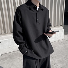 C364-P422024新款时尚长袖上衣夏季韩版潮流POLO衫翻领上衣现货，男装Polo衫，星座512-6