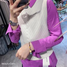 衬衫，羊毛马甲，女装衬衫，三好美子