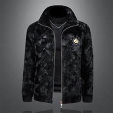 2025冬季男士金貂绒皮草加厚皮毛水一体立领外套货号26718P320，男装夹克，钱塘6036（原3026）