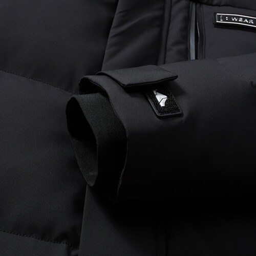 中年男白鸭绒羽绒服连帽男冬季休闲爸爸冬装加厚外套ZL7799-P300图片