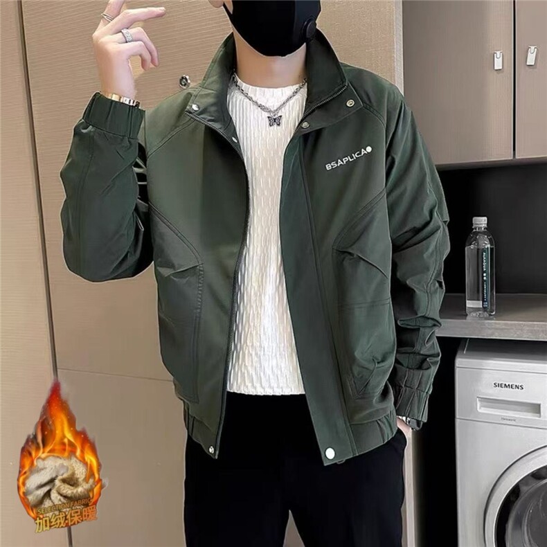 025潮牌立领男士春秋季新款外套潮流夹克工装上衣,男装夹克,星座218-1（原230）