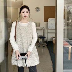 【新款】初春新款毛呢花苞裙2C327-6601-P125控208，女装连衣裙，2C327