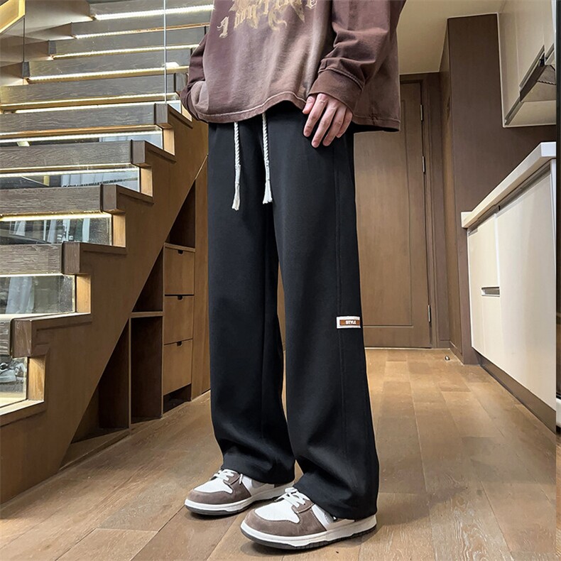 2025秋季新款内景大码贴标菠萝格长裤M-5XHK24265-特P35，男装休闲裤，电商A022