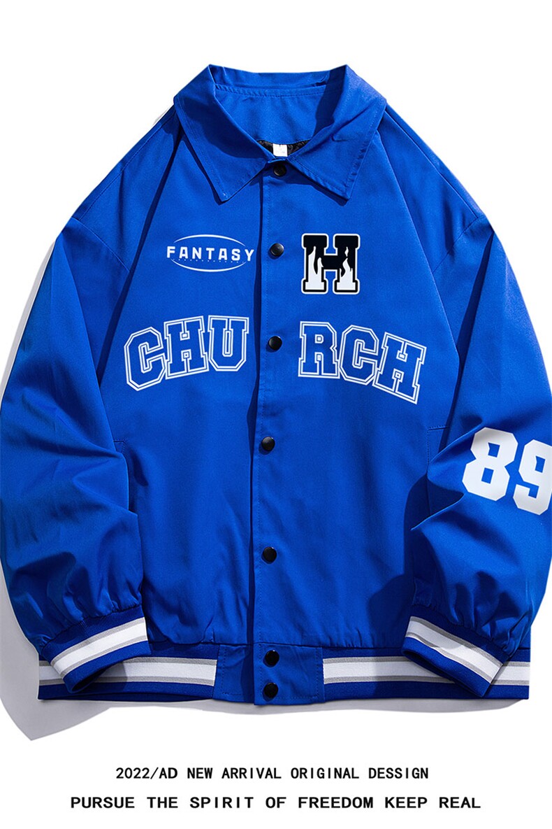 白底23春季美式hiphop炸街设计感ins潮流翻领夹克外套G721P65控88,男装夹克,电商A247-1