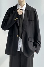 春秋季新款男士港风宽松休闲潮流西装韩版痞帅小西服外套XZ01-P90，男装西服套装，星座505-3