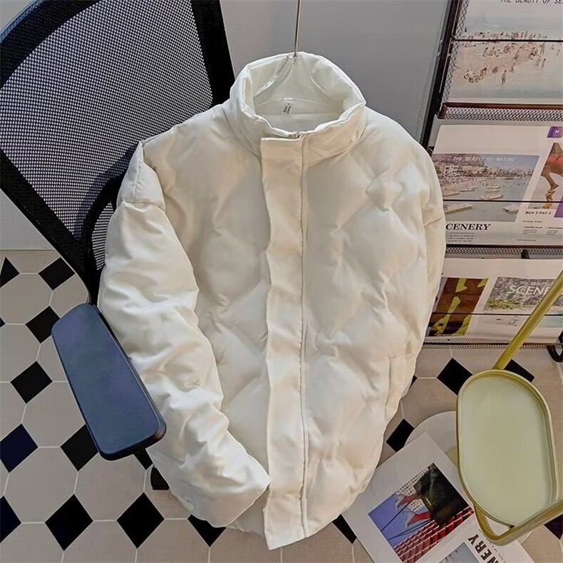 菱形格美式棉服男冬季痞帅炸街vibe外套立领潮牌面包服MY2666-P92,男装棉衣,星座1008