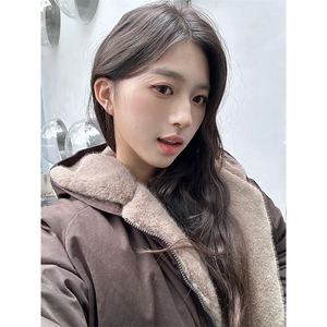 两面穿现货重磅短款座山雕棉衣男女双面穿毛毛绒棉服加厚外套图片