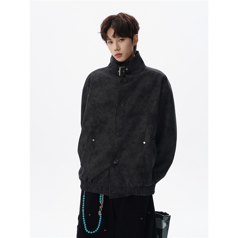 街头美式潮牌解构拼接翻领夹克情侣宽松百搭外套W372TP78控138，男装夹克，电商A170