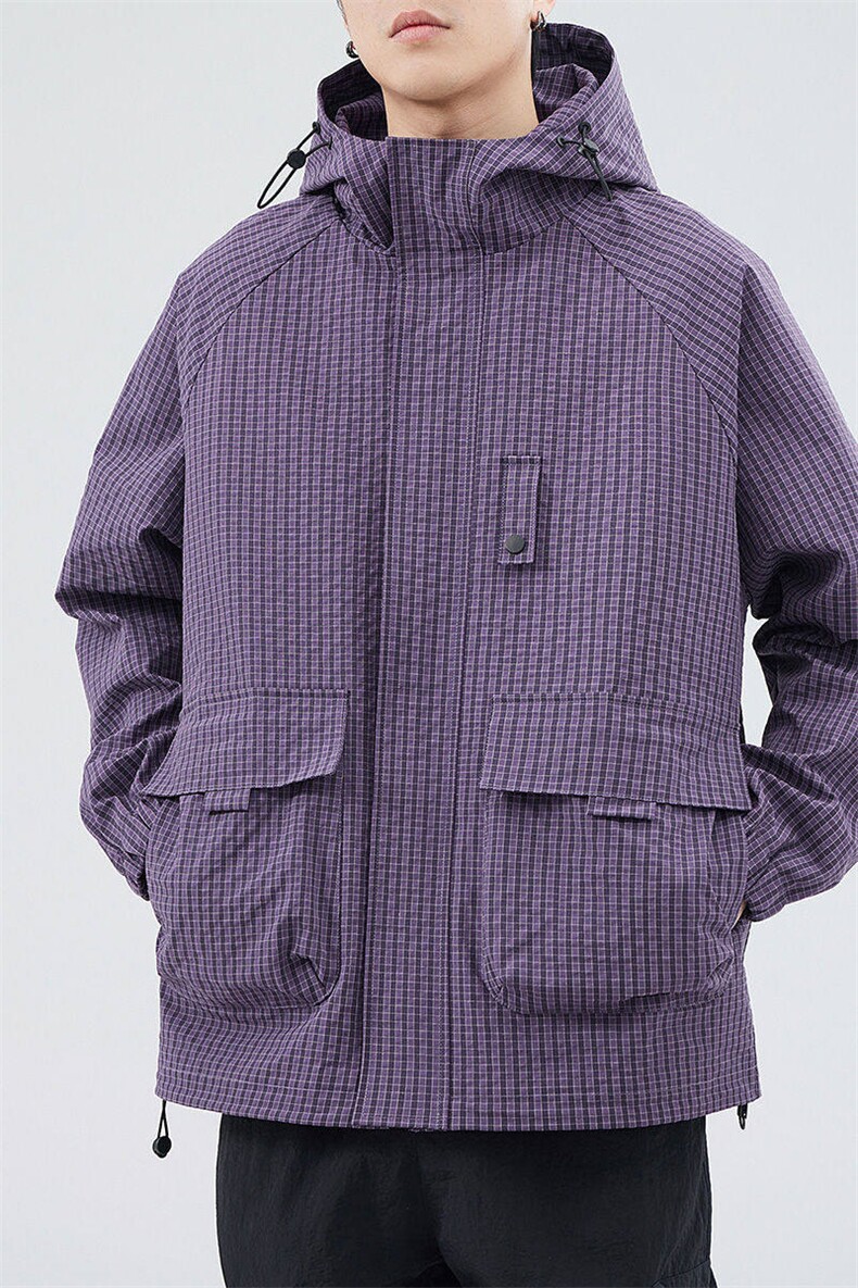 秋季户外连帽夹克男外套男女同款DSA157B-JK7811-P75,男装夹克,电商A157B
