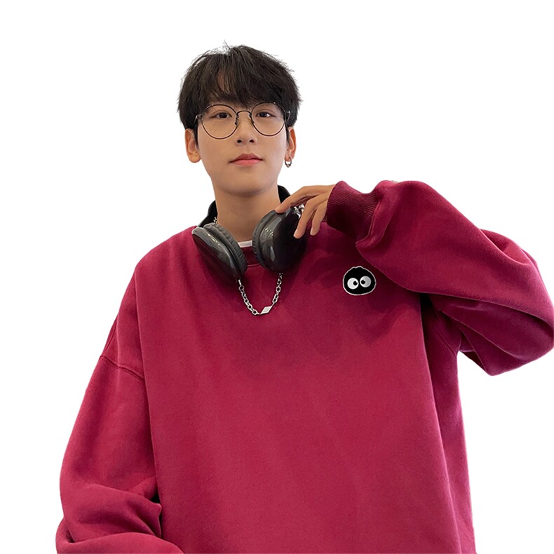 ！圆领卫衣男装港风长袖T恤男外套男WY192-P28,男装卫衣,电商B367