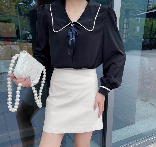 领口领结衬衣，其它，沐·沐