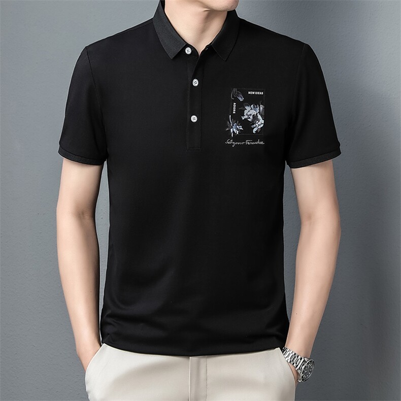 F22318男士短袖T恤2023夏季新款简约商务休闲修身体恤P60,男装T恤,电商B360