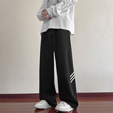 休闲裤男2025春季新款港风宽松华棉复合牛奶丝高品卫裤，男装休闲裤，星座214-3