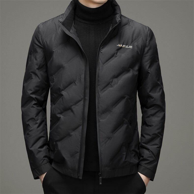 AN9871钱塘2020-3秋冬新款中年男士羽绒服立领休闲保暖外套P203,男装羽绒服,钱塘207-3