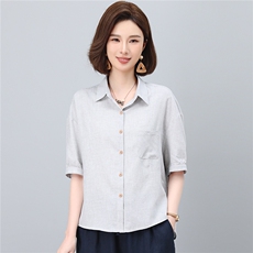 2026夏秋季时尚简约大方气质优雅显瘦休闲潮流千鸟格上衣，女装衬衫，独衣靓