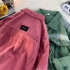 渐变做旧牛仔外套春潮牌ins宽松情侣美式高街工装夹克WT2299p75，男装夹克，星座1013