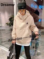 爱美欧现货小熊标卫衣，女装卫衣/绒衫，爱美欧