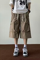 2024速干机能大口袋工装七分裤夏季薄款宽松大裤衩DK228-P35，男装牛仔裤，星座313A-2