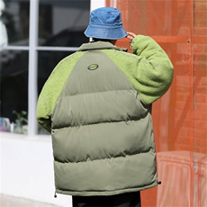羊羔毛棉衣男冬季新款加绒加厚宽松保暖棉服美式潮流痞帅棉袄外套，男装棉衣，星座505-2（原电商A260-1)