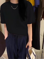 2025年秋季宽松型单件长袖时尚百搭通勤简约休闲，女装羊毛衫，春贝羊绒
