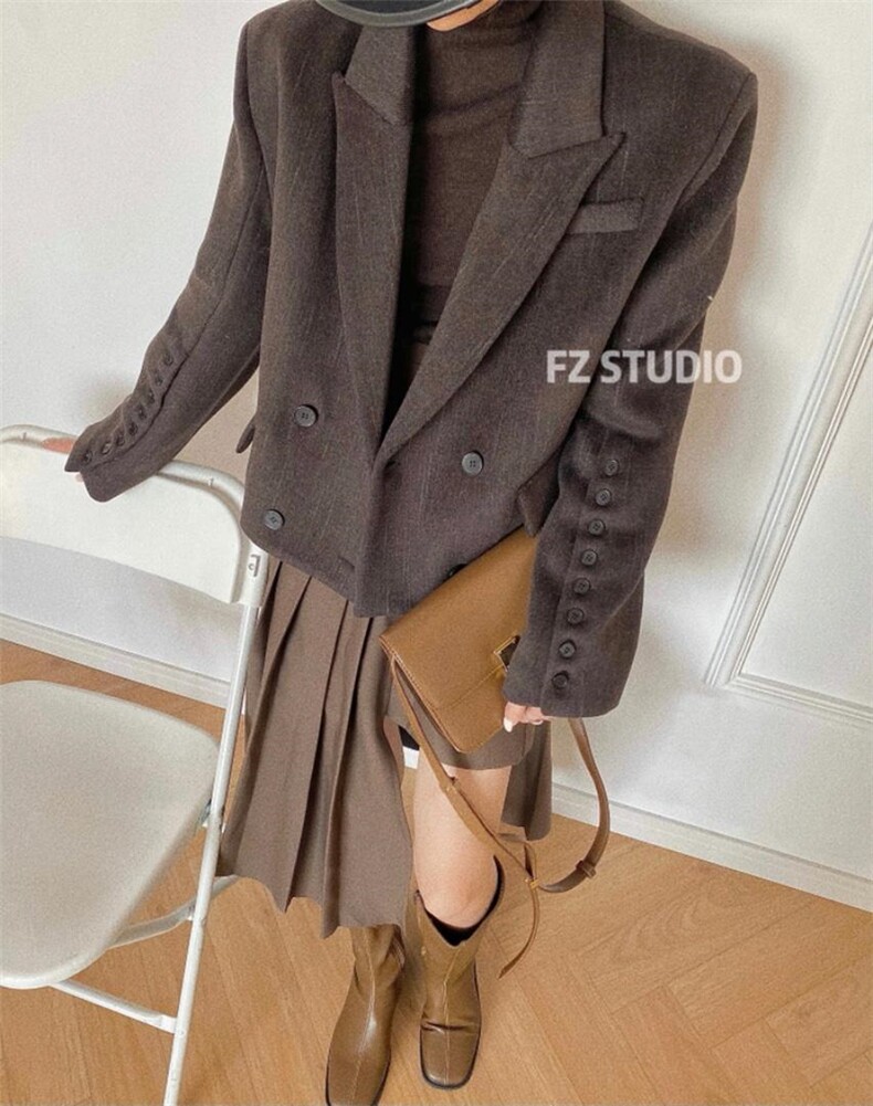 【现货】毛呢短款外套，其它，F/TU