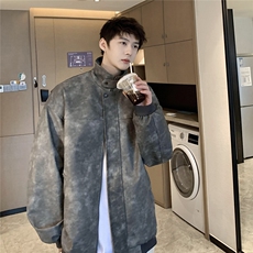 1港风美式PU皮复古面料大码M-5XL潮流皮衣夹克男JK77905P90控148，男装夹克，星座226-2