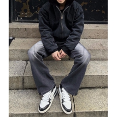 自家图，渐变牛仔裤男秋冬微喇叭cleanfit裤子-KZA29-P55，男装牛仔裤，星座1007（原301D）