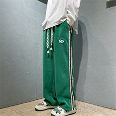 特P35春秋款织带秋款长裤子美式拖地裤直筒休闲裤宽松设计K2211，男装休闲裤，电商B370