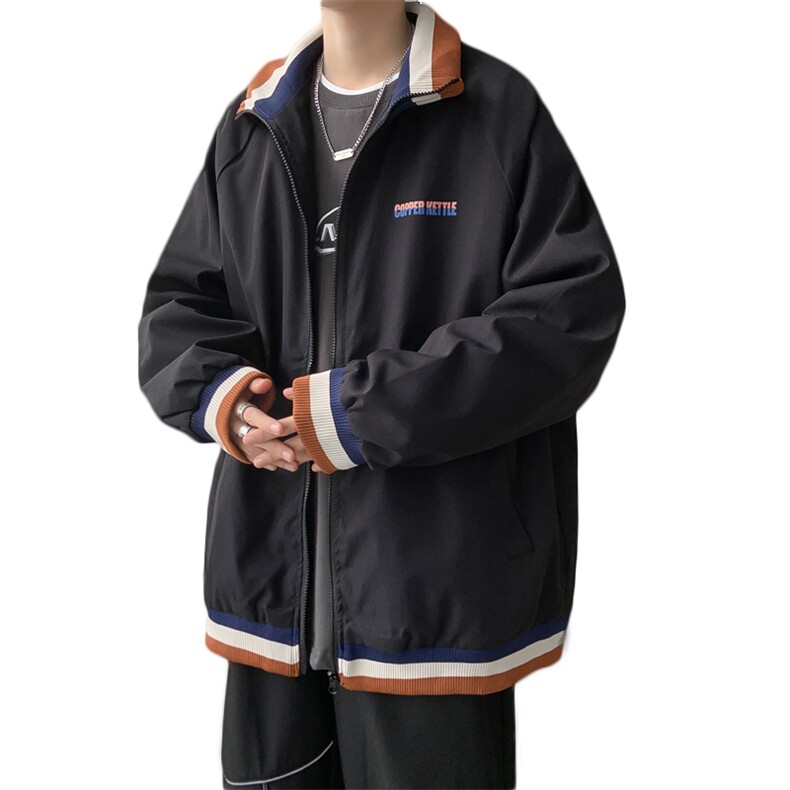 JK3012/P55春装潮流立领夹克男外套宽松大码上衣服男控78，男装夹克，电商A141