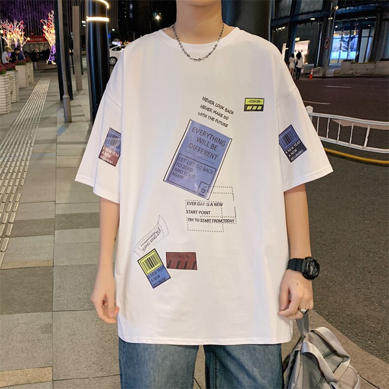 ！版权注册！2022春夏纯潮流百搭男士短袖T恤半袖闪T336P28,男装T恤,电商B220