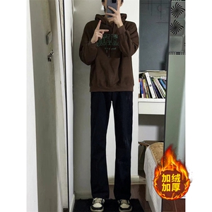 B221 美式ins高街加绒加厚牛仔裤 LK23040-P60 控78 加绒P70 控98图片