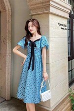 新款碎花连衣裙！气质美！，女装连衣裙，布丁花