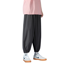 2024夏季冰丝裤男潮流运动裤薄款休闲九分裤宽松男裤DK05P30，男装休闲裤，电商A086