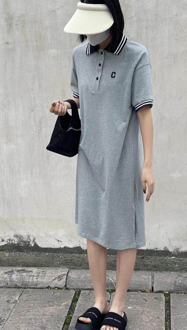 2022夏季Polo连衣裙，女装连衣裙，雷洛奇丽