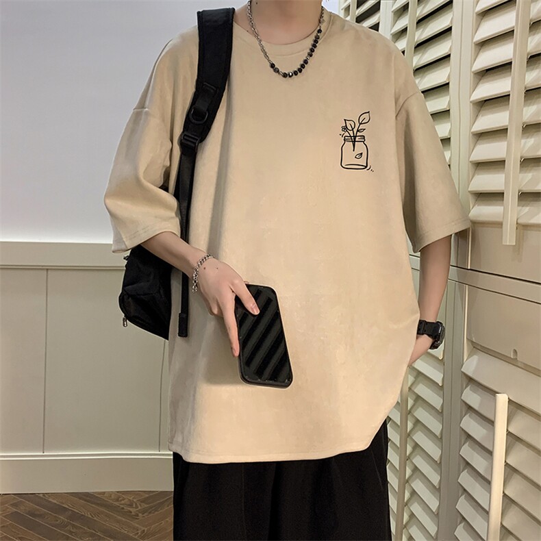 麂皮绒短袖t恤男大码半袖男JD82430-P25,男装T恤,电商A040