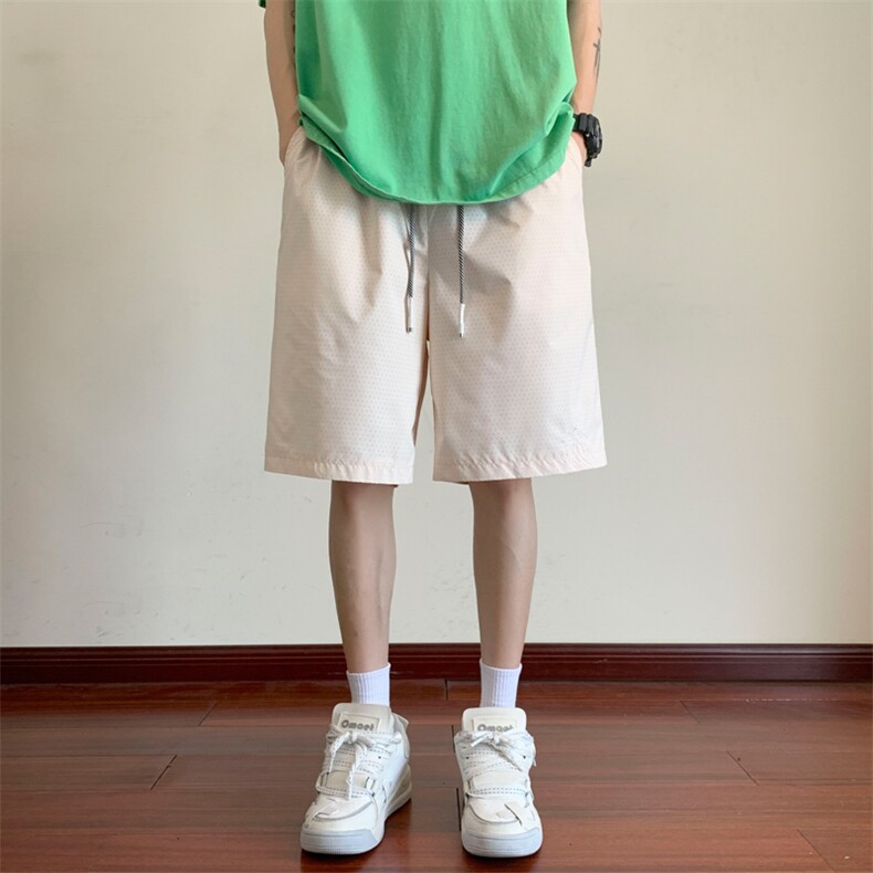 ！2025夏季新款男士激光冲孔短裤百搭宽松五分裤DK256特P25,男装休闲裤,电商B220